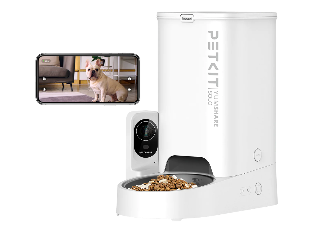 PETKIT P571 YumShare Solo — Feeder with Camera, Capacity 3 L, White