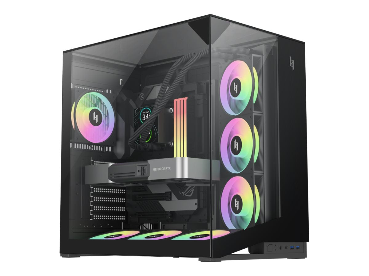 Gamemax Case NEX C56 VC BK, ATX