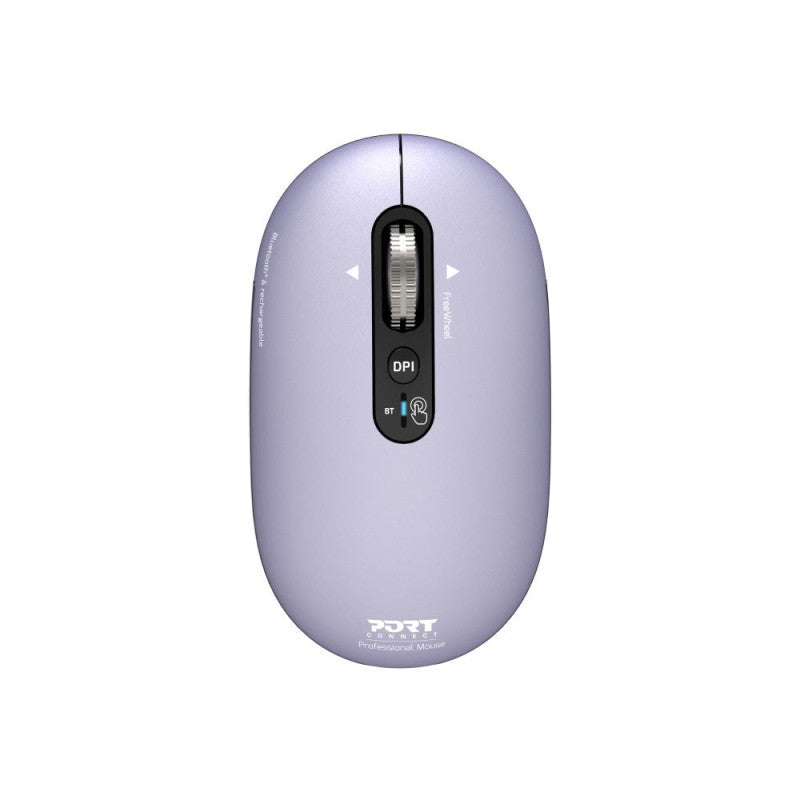 PORT CONNECT Mouse PURE MAC, Wireless, Bluetooth, Lavender