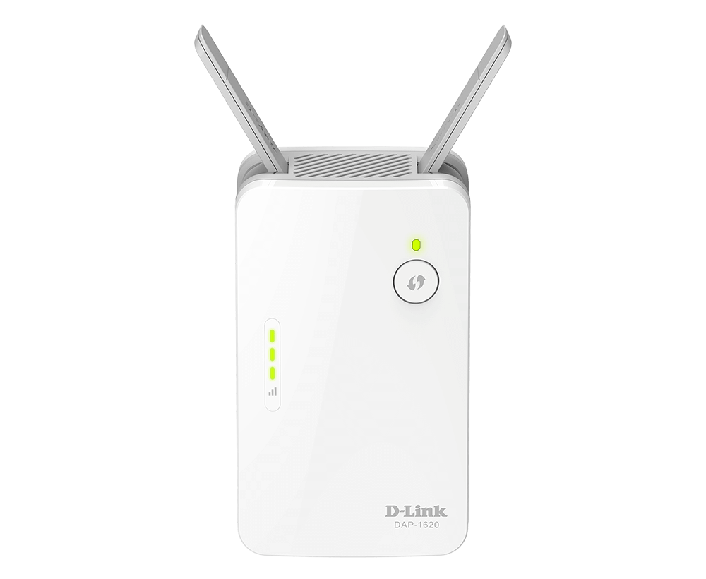 D-Link DAP-1620 — AC1300 Wi-Fi Range Extender, 802.11ac, Mesh Support No, 400+867 Mbit/s