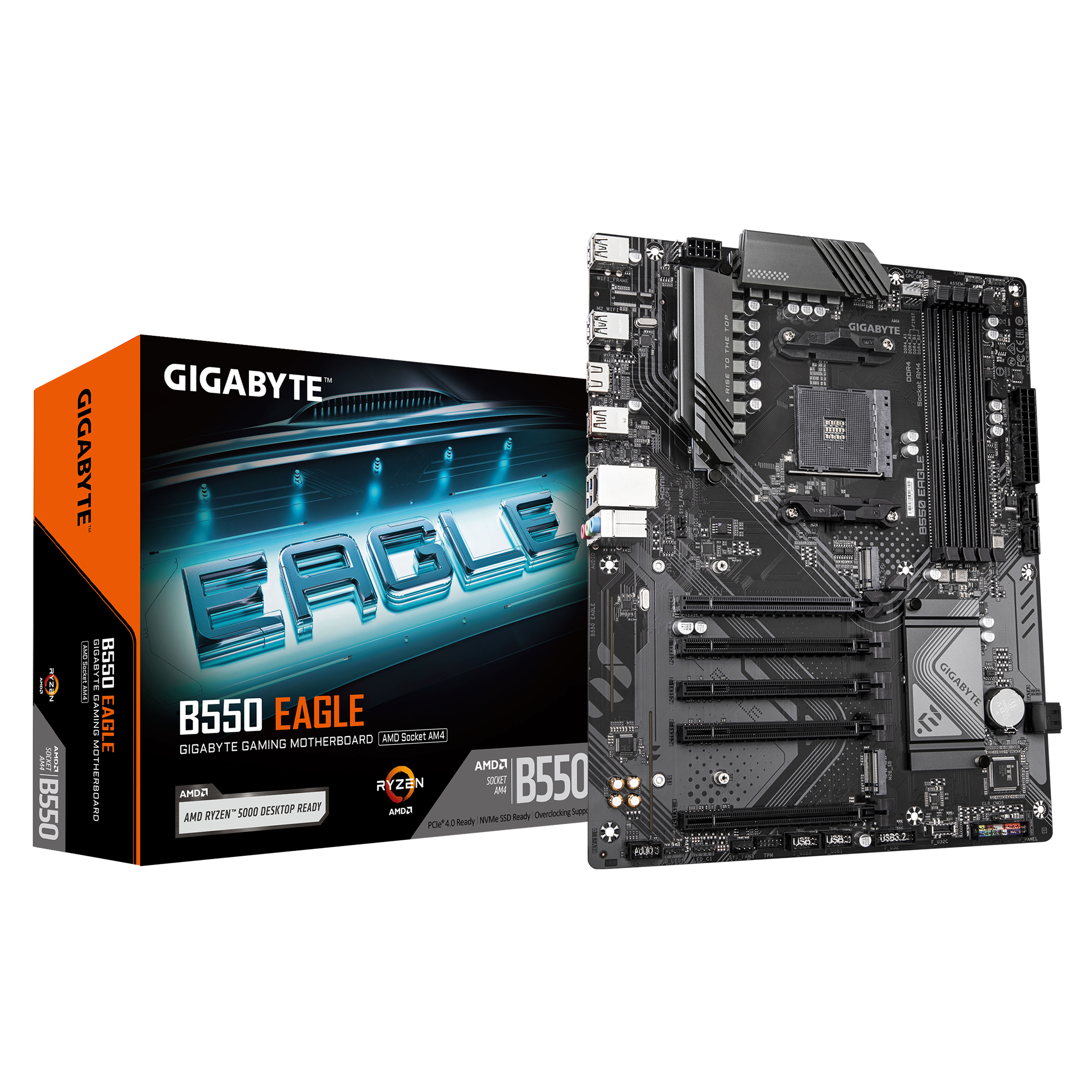 Gigabyte B550 EAGLE, Processor family AMD, Processor socket AM4, DDR4