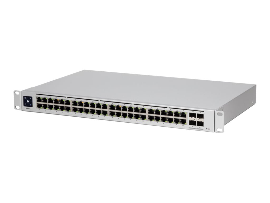 Ubiquiti PRO 48 — 48-port, Layer 3 switch supporting 10G SFP+ connections with fanless cooling, Rack-mountable, L3