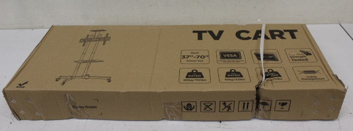 Sunne 37-70", Fixed height, Sunne Floor stand, S112 multifunctional Mobile TV cart, Tilt