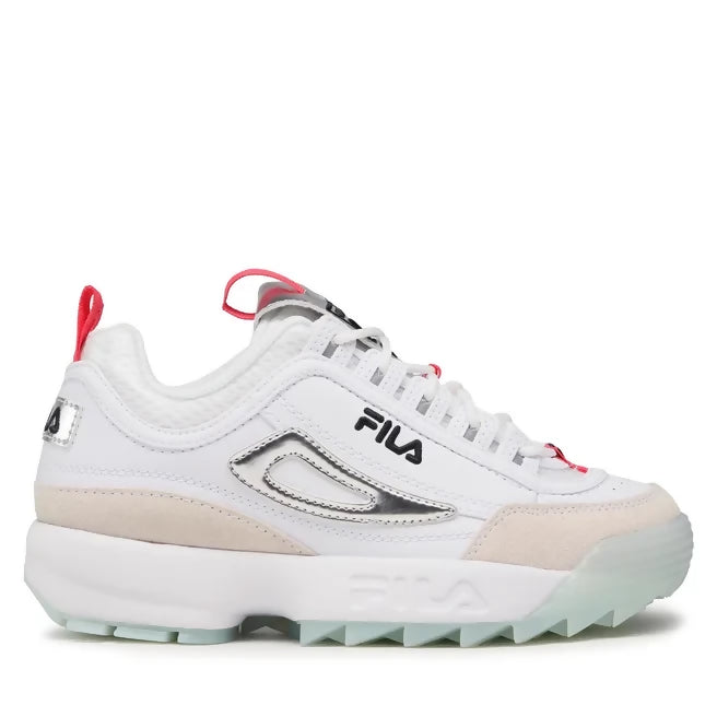 Kvinne Zapatillas Deportte Fila FFW0177 13070 Disruptor White Silver