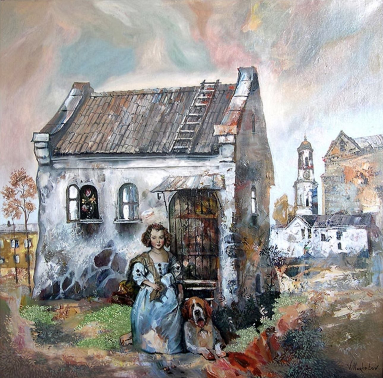 Girl with a Dog