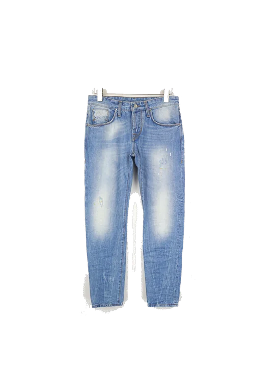 TAKESHY KUROSAWA TK 08 FR Men Jeans Blue Distressed Non-Stretch Skinny