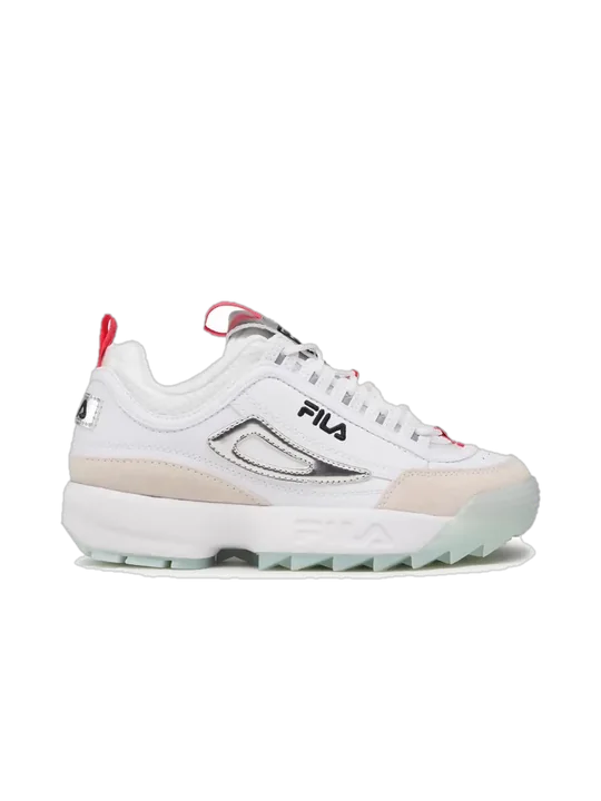 Woman Zapatillas Deporte FILA FFW0177 13070 DISRUPTOR WHITE SILVER